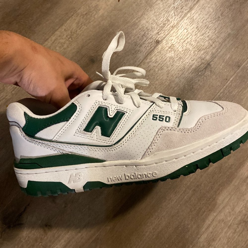 New Balance 550 White Green 100% Authentic